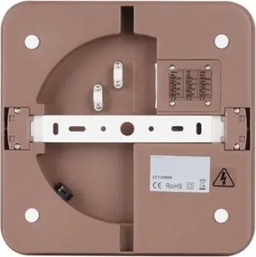 Brilagi -LED Kültéri mennyezeti lámpatest BENE LED/18W/230V 21,5x21,5 cm barna IP54