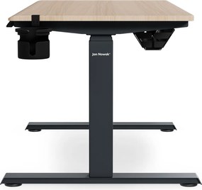 Elektromos íróasztal magasságállítással ergonomikus antracit/sonoma tölgy,1200x600 mm: ARIA