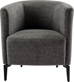 Design fotel, szürke/fekete, KAPY