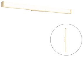 Fürdőszobai fali lámpa sárgaréz 92 cm LED-del IP44 - Cascada