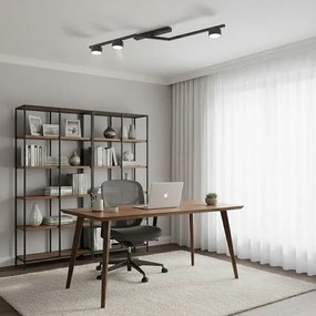 Mennyezeti lámpatest SKAN 3xGX53/12W/230V fekete