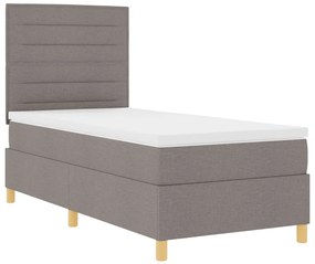 Box Spring Ágy Matraccal és LED-del Topszín 80x200 cm Szövet