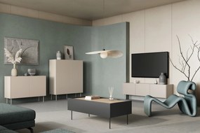 Desin 170 3D1SZ háromajtós TV-szekrény - kasmír / nagano-tölgy