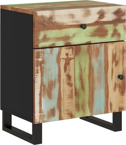 vidaXL tömör újrahasznosított és szerelt fa éjjeliszekrény 50x33x60 cm