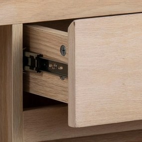 Natúr színű alacsony komód tölgyfa dekorral 150x75 cm Nagano – Actona