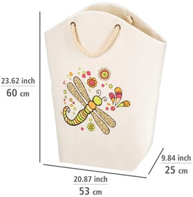 Textil szennyeskosár 58 l Rollin'Art Libelle – Wenko