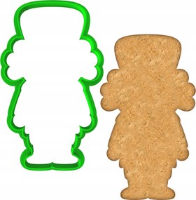 Karácsonyi Forma Karácsonyra Diótörő körvonal 10cm