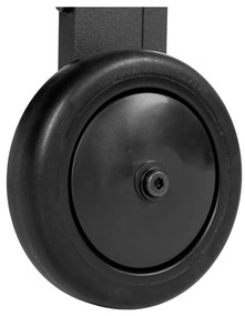 Taormina zsúrkocsi, aluminium-fahatású, fekete, 3 polc