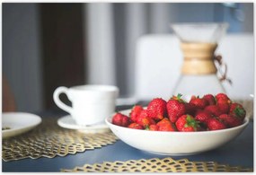 Poszterek 185x125 Kávé eperrel