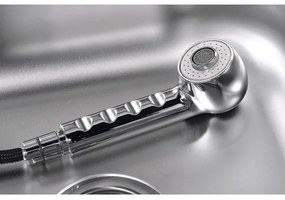 Aqualine - KASIOPEA mosogató csaptelep, 20 cm, fényes króm