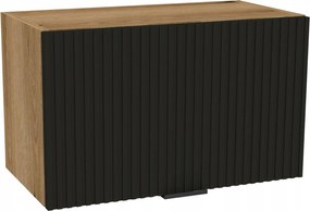 Konyhaszekrény felső páraelszívó 60/36 Vigo tölgy Evoke front Ryfla fekete matt