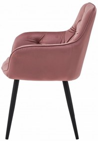 JORK VELVET rózsaszín étkezőszék