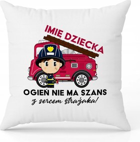 Párna Fehér 40 x 40 cm Személyre szabott Tűz Nincs Esély Érdekes minták