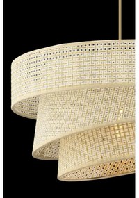 Zsinóros függőlámpa COUPER 1xE27/60W/230V krémszínű