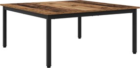 vidaXL Dohányzóasztal Öreg fa 100 x 100 x 45 cm Faanyag