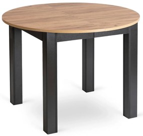 Étkezőgarnitúra 4 db. Rozsdabarna Rick székkel. Bővíthető asztal HARRY 102-142 cm