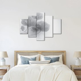 Szürke árnyalatú virágok képe (150x105 cm)