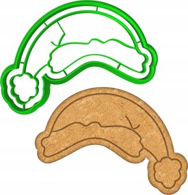 Karácsonyi Forma Mézeskalács lyukasztó Karácsony Sapka 10cm
