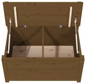 mézbarna tömör fenyőfa pad 80 x 41 x 77 cm