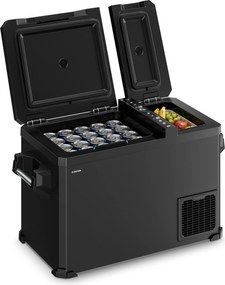Klarstein Arctiq Duo hűtőtáska | Kompresszorral | 43 liter | 58 doboz | -18-20 °C | Fekete | 78 cm