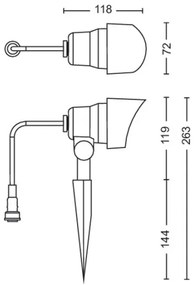 Philips - 3x GARDENLINK LED kültéri spotlámpa 6W 230V 2700K IP44
