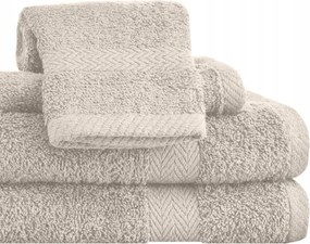 4 x Törölköző Szett 2 x 70x140 2 x 50x100 Pamut Törölköző Különböző Színekben