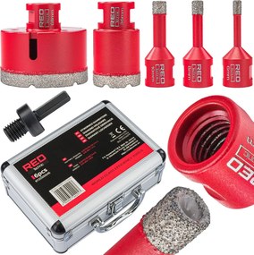 5 db-os fúrókészlet 6-68 mm gyémántfűrész adapter HEX M14 RTZOD0045