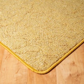 Szegett szőnyeg 100x200 cm – Sárga színben nyomott mintával
