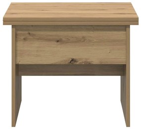 vidaXL Dohányzóasztal Artisan tölgy 55 x 54,5 x 45 cm Faanyag