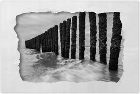 Poszterek 90x60 Hullámtörő Balti-tenger