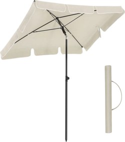 Napernyő erkélyre, dönthető, 2x1,25 m, bézs