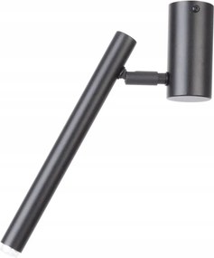 Mennyezeti spotlámpa állítható fekete cső 30 cm Sigma hálószobába