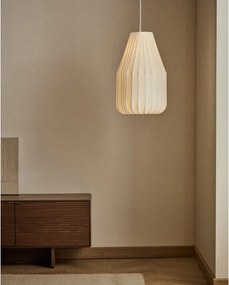 Fehér mennyezeti lámpa textil búrával ø 30 cm Somar – Kave Home