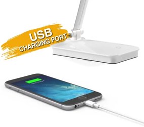 ONLI - LED Dimmelhető asztali lámpa WITH USB port DESKI LED/7W/230V 4000K fehér