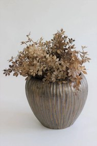 Barna-arany kerámia virágcserép 23cm