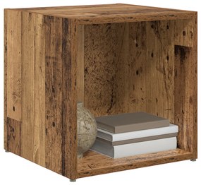 TV szekrények - 4 db régi fa - 37 x 35 x 37 cm - Mérnöki fa