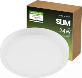 Led panel 24W Plafon Falra Szerelhető Kerek Erős Mennyezeti Lámpa Fali Lámpatest