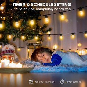 Immax NEO 07900L -LED RGB+CCT Dimmelhető lánc 15xLED/1W/230V 15m Wi-Fi Tuya IP65 + távirányító