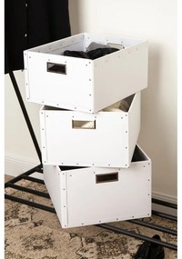 Fehér karton tárolódoboz szett 3 db-os Ture – Bigso Box of Sweden