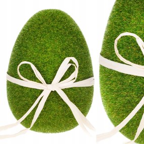 Húsvéti Tojás Flokkolt Zöld Velúr 16CM Figura