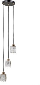 Italux modern függeszték torno matt fekete átlátszó arany itxpnd-40813-3rbkhbr