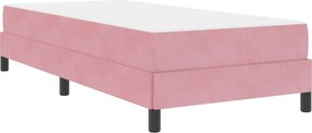 vidaXL Boxrugós ágy matracmal Rózsaszín 80 x 200 cm szövet