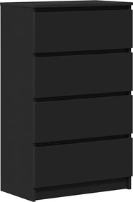 vidaXL fekete szerelt fa tálalószekrény 60 x 35 x 98,5 cm