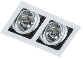 Azzardo Sisto beépíthető lámpa, fehér, GU10, 2x50W, AZ-1447