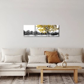 Kép - Pihenés a parkban (órával) (90x30 cm)