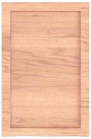 világosbarna kezelt tömör tölgyfa fali polc 40x60x(2-6) cm