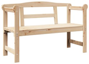 Kültéri Pad 119x76x44 cm Tömör Fenyő