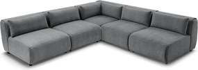 Szürke sarokkanapé (variálható) Jeanne – Bobochic Paris