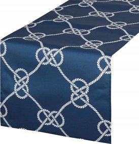 Abrosz/dekorációs futófelület vízálló Garden 40x140 Eurofirany sötétkék