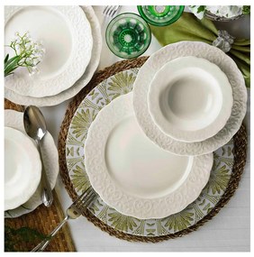 24 részes fehér porcelán étkészlet
